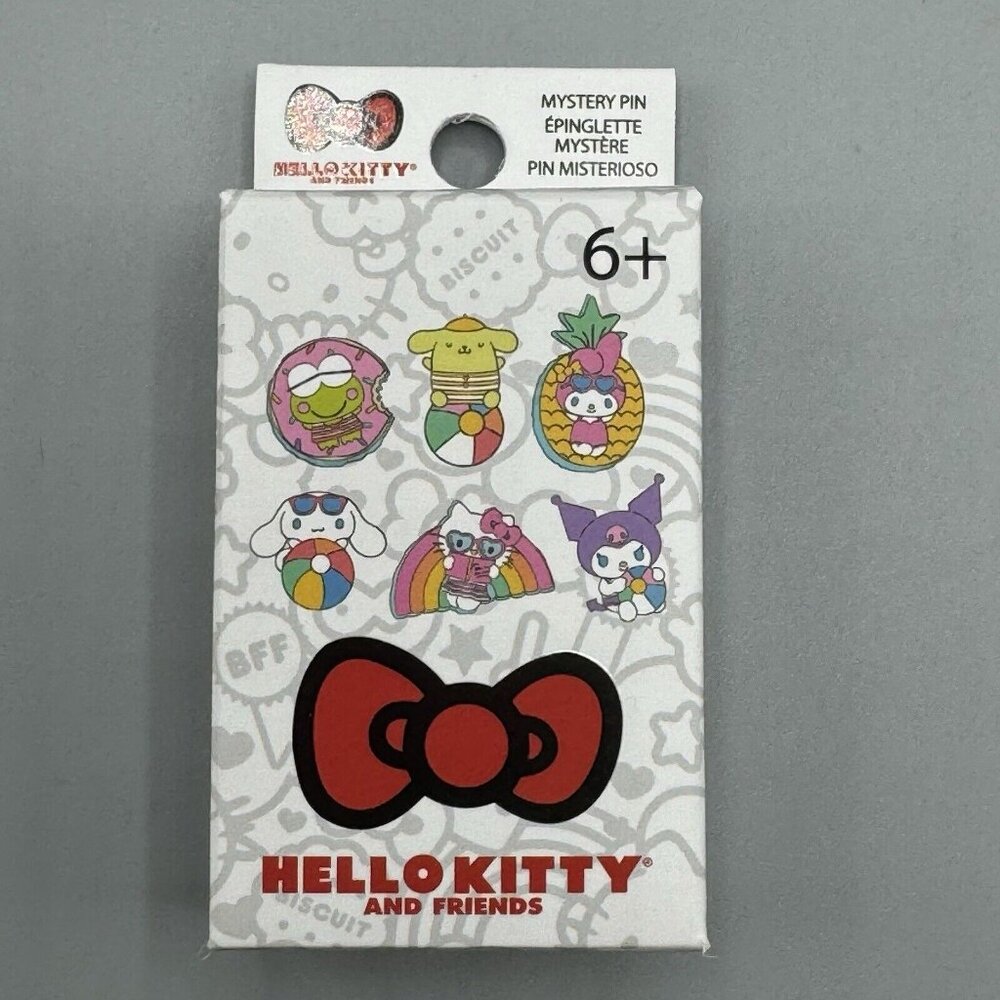 Loungefly Sanrio Kuromi Pool Float Blind Pin Stained Glass NEW - Picture 3 of 4